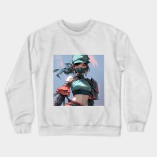 Trendy Kunoichi Girl Anime Crewneck Sweatshirt